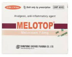 Melotop Meloxicam 7,5mg Shinpoog Daewoo (H/100v)
