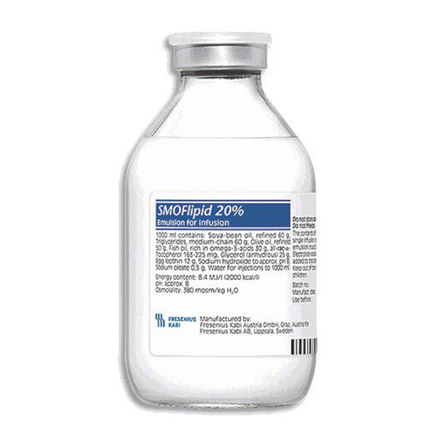 SMOFLIPID 20% dịch truyền Kabi (Chai/100ml) Chai bé date 10/2026