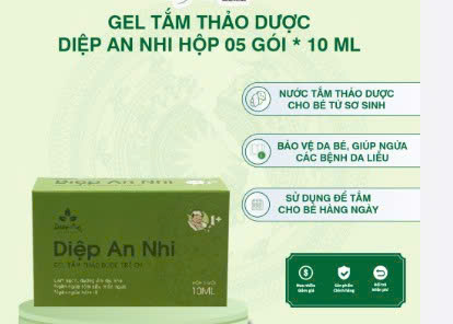 Gel tắm Diệp An Nhi Dược Khoa (H/5g/10ml) 