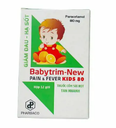 [T14924] Babytrim-New Pain&Fever Kids Paracetamol 80mg TW1 Pharbaco (H/12g) Cốm sủi Date 09/2026