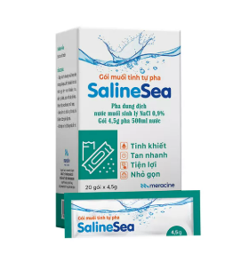 Gói Muối Tinh Tự Pha SalineSea  Sodium Choloride Meracine (H/20gói/4,5g)