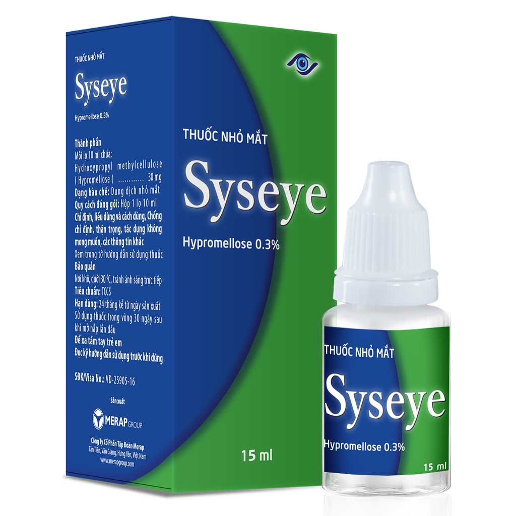 Nhỏ Mắt Syseye Merap (Lọ/15ml)  Lọ to