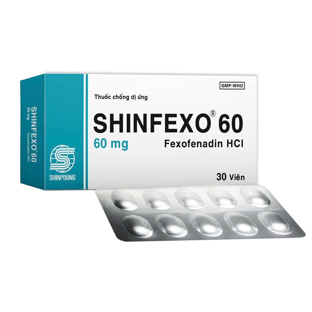 Shinfexo Fexofenadin 60mg Shinpoong Daewoo (H/30v)