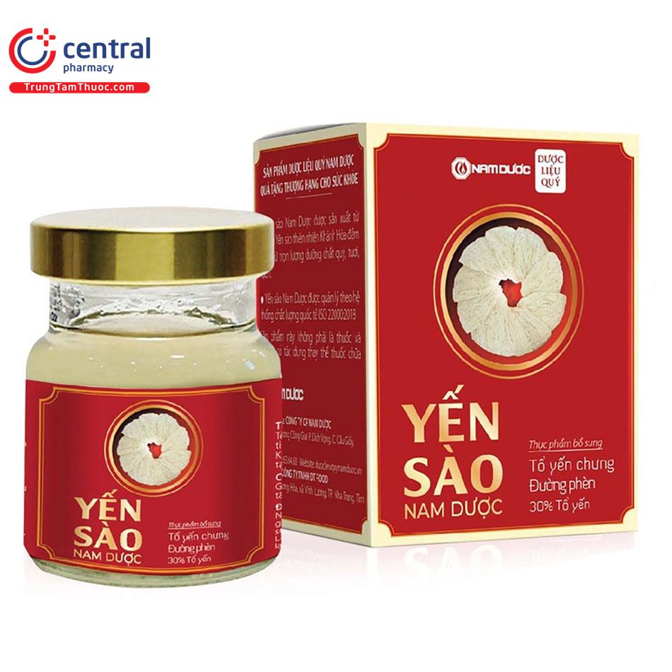 Yến sào Nam Dược tổ yến chưng đường phèn (H/1lọ/70ml) lẻ