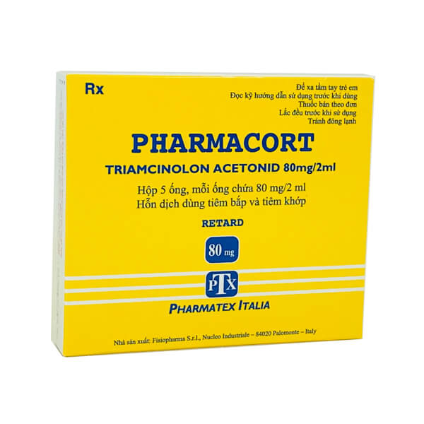 Pharmacort Triamcinolon 80mg/2ml Pharmatex Ý (H/5o/2ml) Date 11/2027