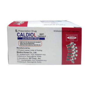 Caldiol Calciefdiol 20mcg Medica Korea (H/60v) Date 06/2027
