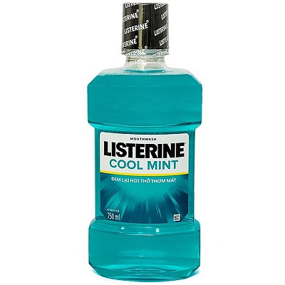 Listerine Cool Mint 750ml Nước Súc Miệng Thái Lan (Chai/750ml)