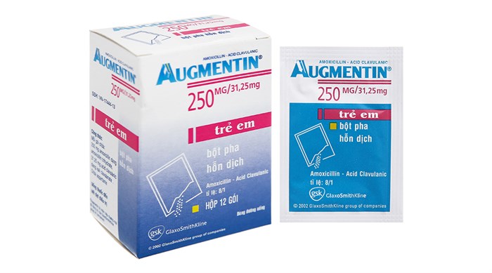 Augmentin 250/31,25mg GSK (H/12gói) Date 02/2027