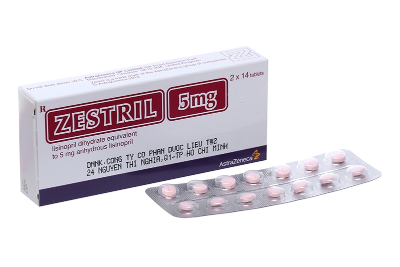 Zestril lisinopril 5mg Astrazeneca (H/28v) Date 12/2027