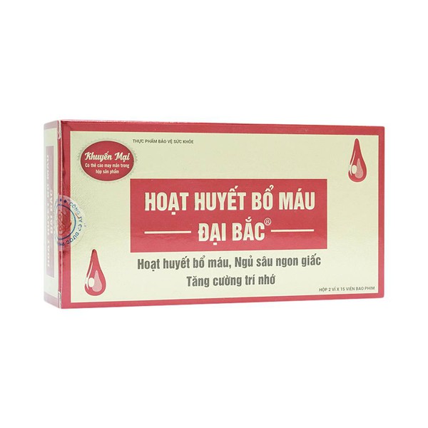 Hoạt Huyết Bổ Máu Đại Bắc Hải Dương (H/30v) Date 04/2026