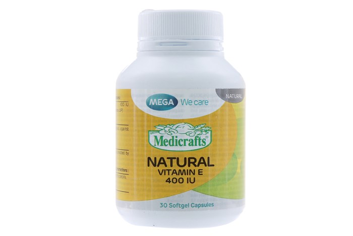 Natural Vitamin E 400iu Mega Thái Lan (Lọ/30v) ( Enat Lọ ) Date 07/2027