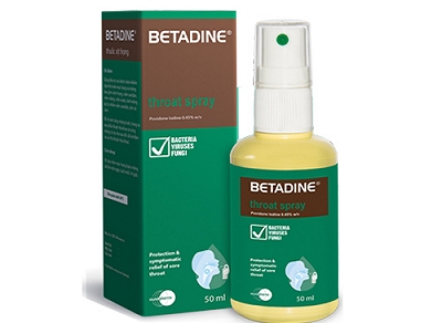 Betadine Throat Spray xịt Mundipharma Pharm (Lọ/50ml) 