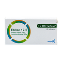 [T00800] Ebitac 12.5 10mr/12.5mr Farmak (H/20v) Date 10/2026