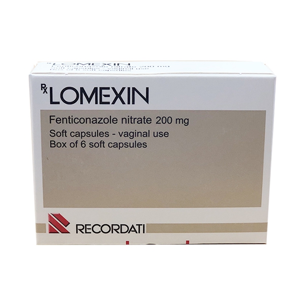 Lomexin 200mg viên đặt Recordati Ý (H/6v) Date 05/2027
