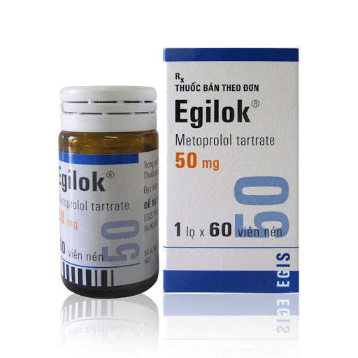 Egilok Metoprolol 50mg Egis (Lọ/60v)