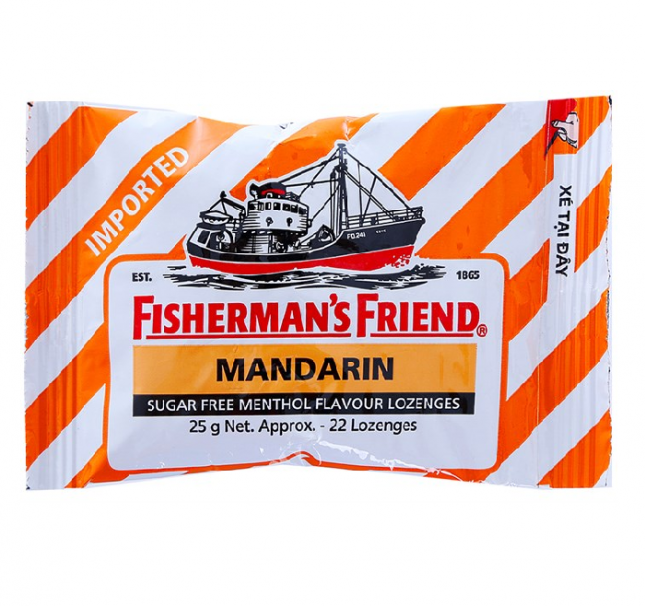 Fisherman's Friend Kẹo Con Tàu Mandarin Quýt (Gói/25g) 