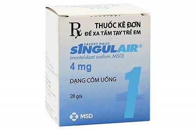 Singulair Montelukast Gói 4mg MSD (H/28gói) date 11/2026