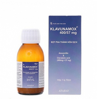 Klavunamox 400/57mg Atabay Thổ Nhĩ Kì (Lọ/70ml) Date 11/2026