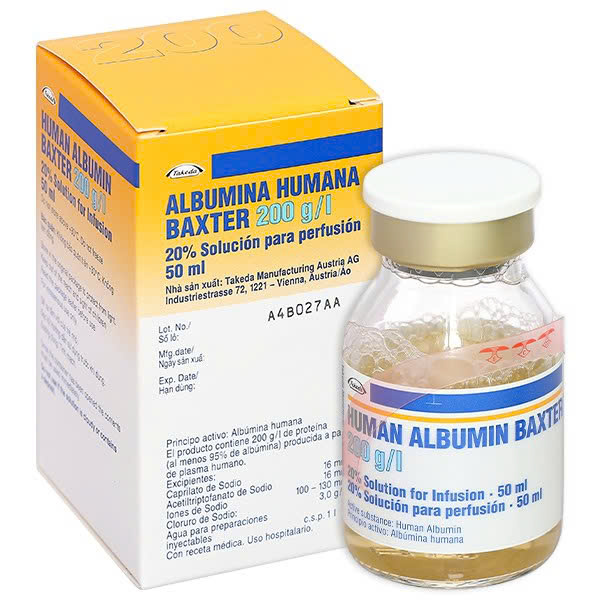 Albumina Humana Baxter 200g/l  (Lọ/50ml)