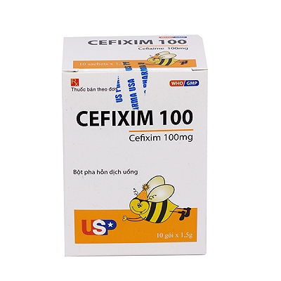 Cefixim 100mg USP (H/10 gói) (Con Ong) Date 11/2027
