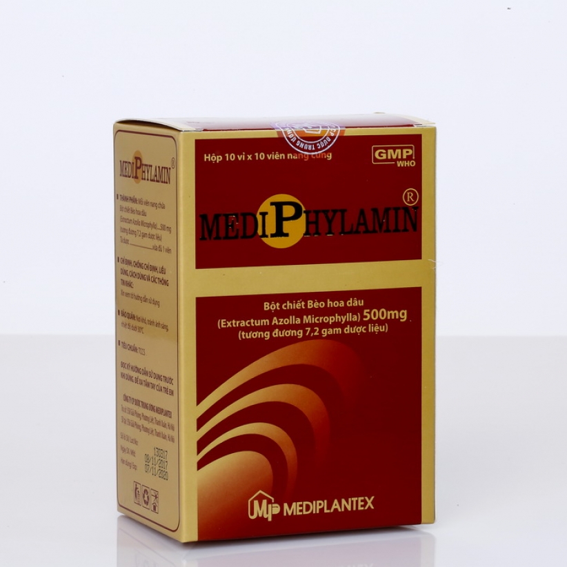 Mediphylamin 500mg Mediplantex (H/100v) date 08/2026