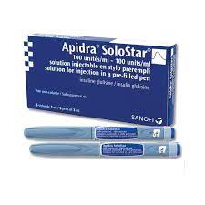 Apidra Solostar 100IU/ml bút tiêm tiểu đường Sanofi (1Bút) 