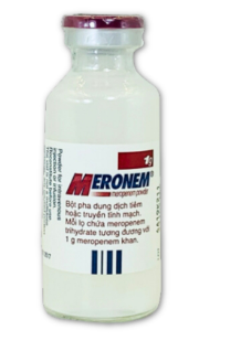 Meronem Meropenem 1g Italy (Lọ/1g) Date 01/2027