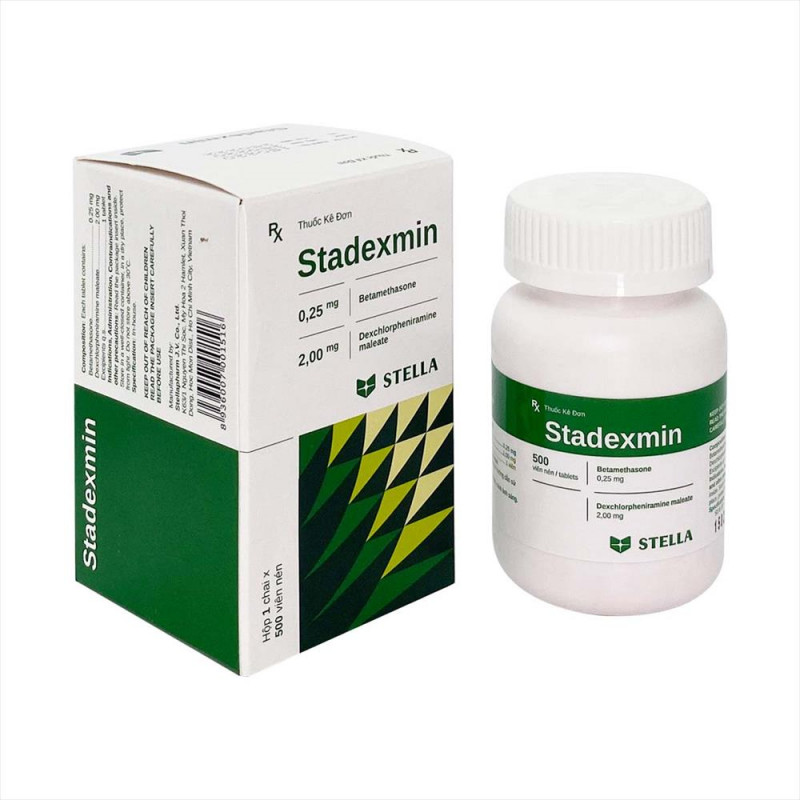 Stadexmin 0.25mg Stella (Lọ/500v) Date 08/2027