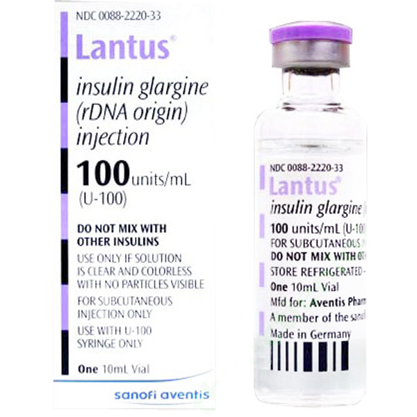 Lantus Insulin Glargine 100UI/ml Sanofi (Lọ/10ml) date 10/2026