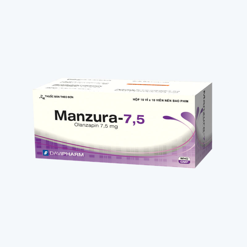 Manzura Olanzapin 7.5mg Davipharm (H/100v) Date 04/2027