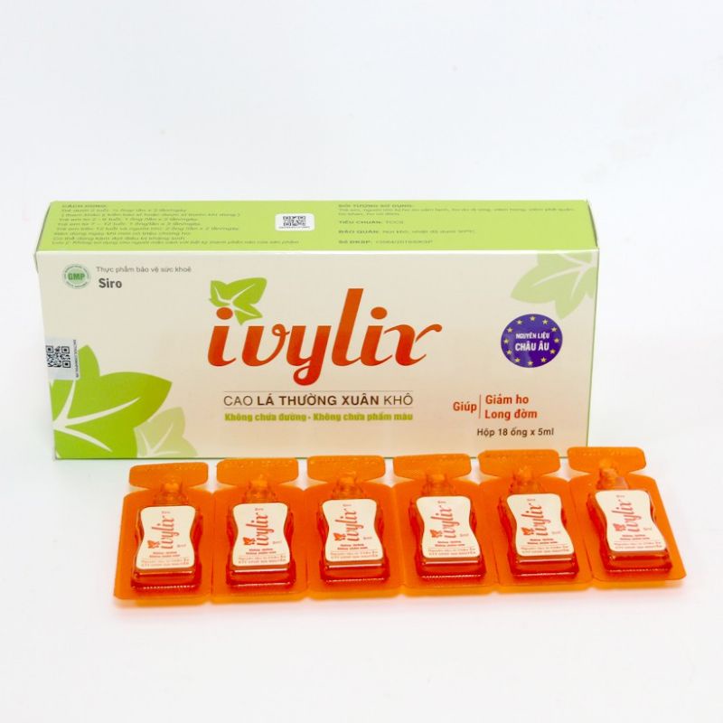 Siro Ivylix Dried Ivy Leaf Extra Không đường Gia Nguyễn (H/18o/5ml)