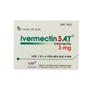 [T03398] Ivermectin 3A.T Ivermectin 3mg An Thiên (H/4v) Date 08/2027