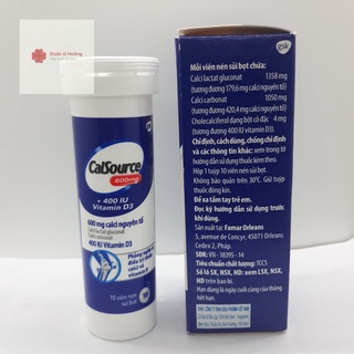 CalSource 600mg Vitamin D3 400IU Pháp (Tuýp/10v) 