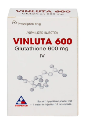 Vinluta Glutathion 600mg bột pha tiêm Vĩnh Phúc (H/1lọ/1o)