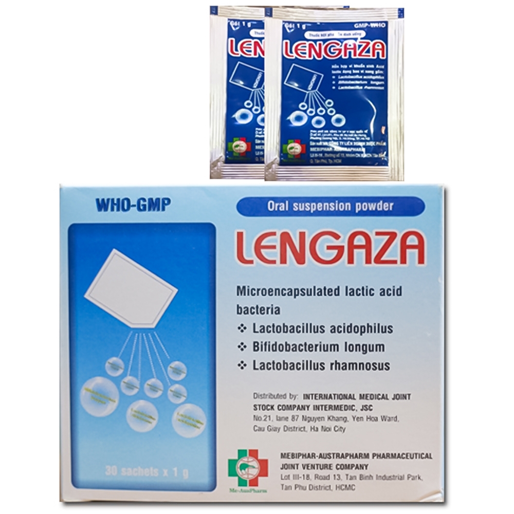 Lengaza bổ sung lợi khuẩn Mebiphar Austrapharm (H/30gói) Date 01/2026