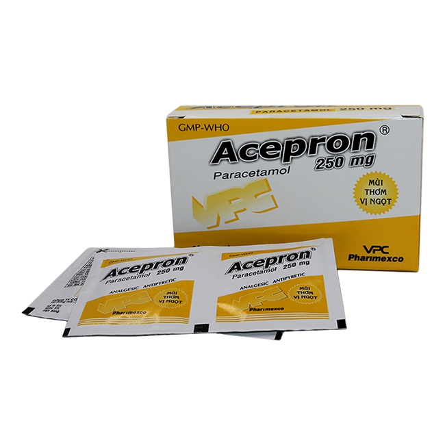 Acepron Paracetamol 250mg Cửu Long (H/20gói) 