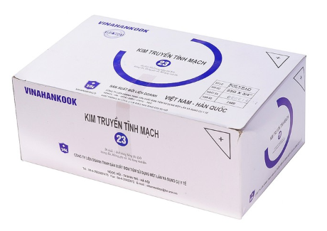 Kim Truyền Tĩnh Mạch 23G Vinahankook (H/50c) (Kim Cánh Bướm Nylon) Người Lớn