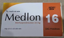 [T04044] Medlon Methylprednisolone 16mg DHG Hậu Giang (H/100v) 