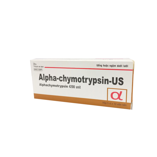 Alphachymotrypsin US 4200IU USP (H/50v) Date 03/2026