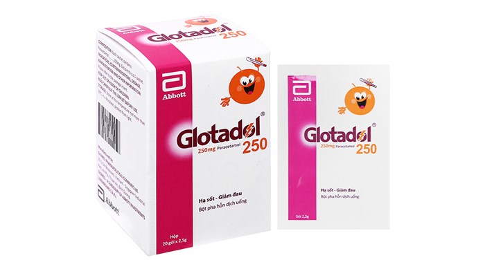 Glotadol 250 Abbott (H/20gói/2.5g)