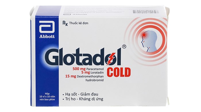 Glotadol Cold Paracetamol 500mg Abbott (H/100v) 