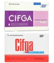 [T04768] Cifga Ciprofloxacin 500mg DHG Hậu Giang (H/20v)