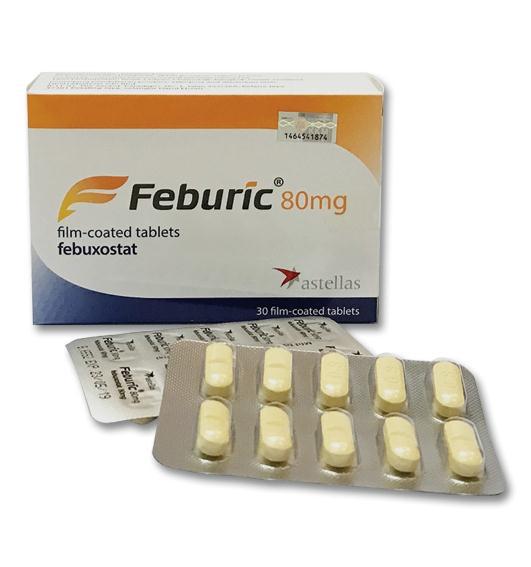 Feburic Febuxostat 80mg Astellas Pháp (H/30v) date 02/2027