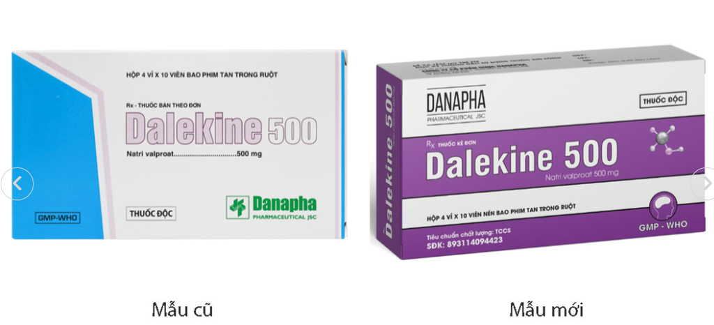 Dalekine Natri Valproat 500mg Đà Nẵng (H/40v)