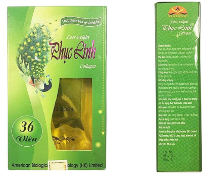 Giảm Cân Phục Linh Collagen New Con Công  (H/36v)