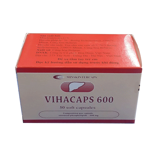 Vihacaps 600 Phospholipid 600mg Belarus (H/50v) Date 11/2027