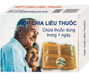 [T05361] Hộp nhựa đựng chia liều thuốc sáng trưa chiều tối