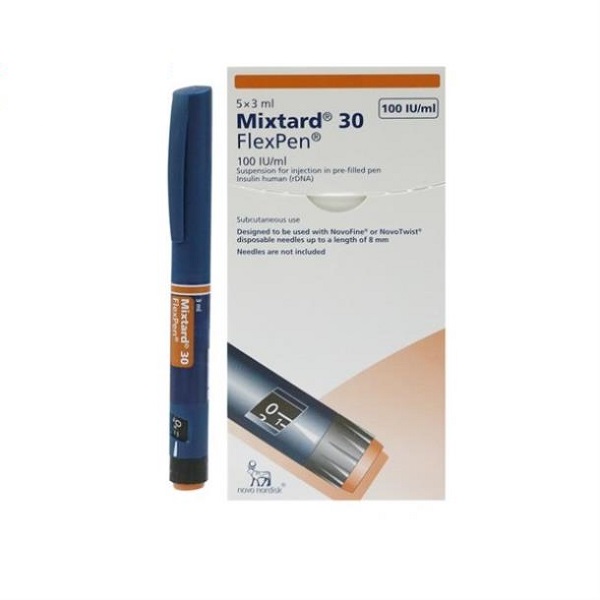 Mixtard 30 FlexPen 100 IU Bút Tiêm Novo Nordisk (Bút) 