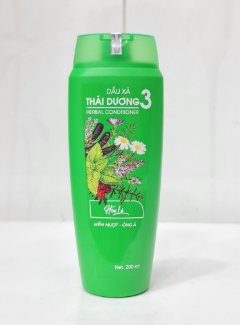 Dầu xả Dược Liệu Thái Dương 3 xanh Hoa Lá (chai 200ml)