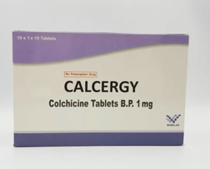 Calcergy Colchicine 1mg Ấn Độ (H/100v) Date 05/2026